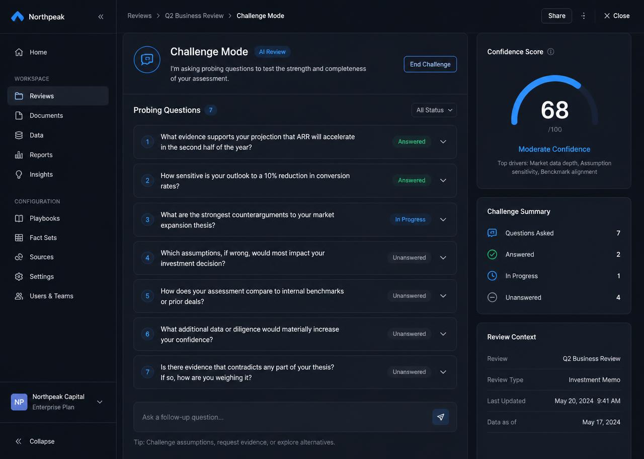 Challenge Mode interface in Minervos